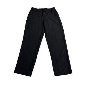 Old Navy Womens Black Elastic Waist Straight-Leg Pants Size 4